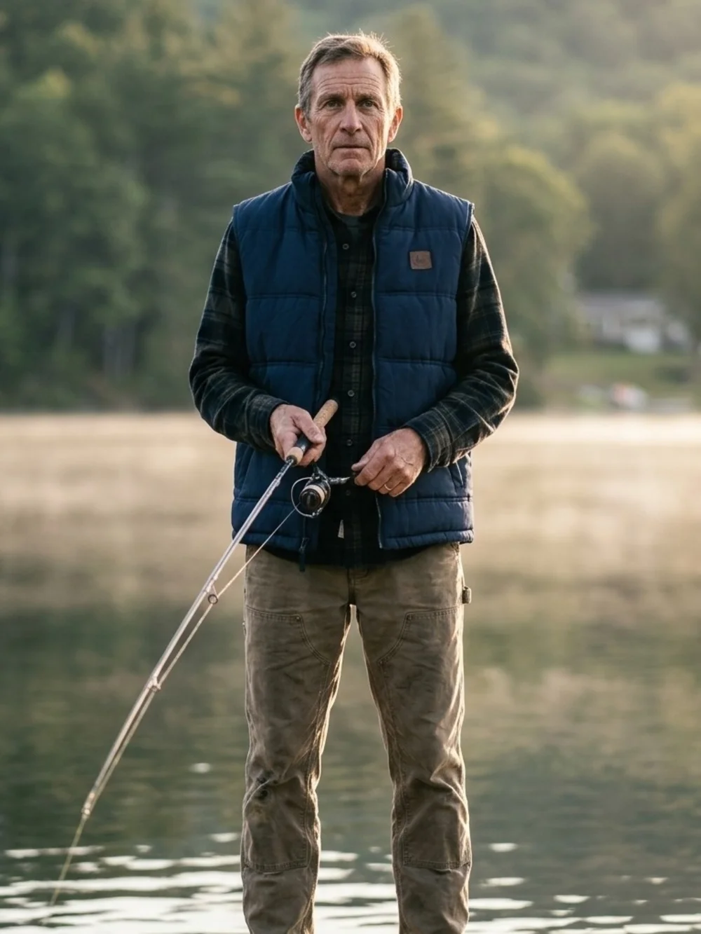 Field & Stream Navy Quilted Insulated Vest